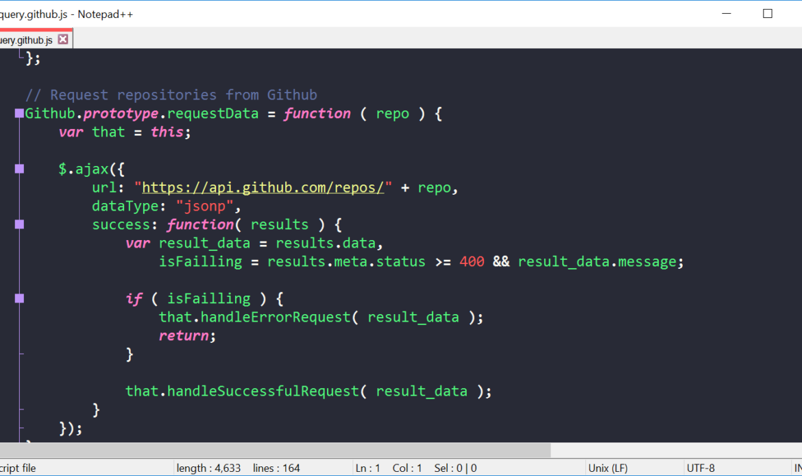 Notepad++ Windows Code Editors