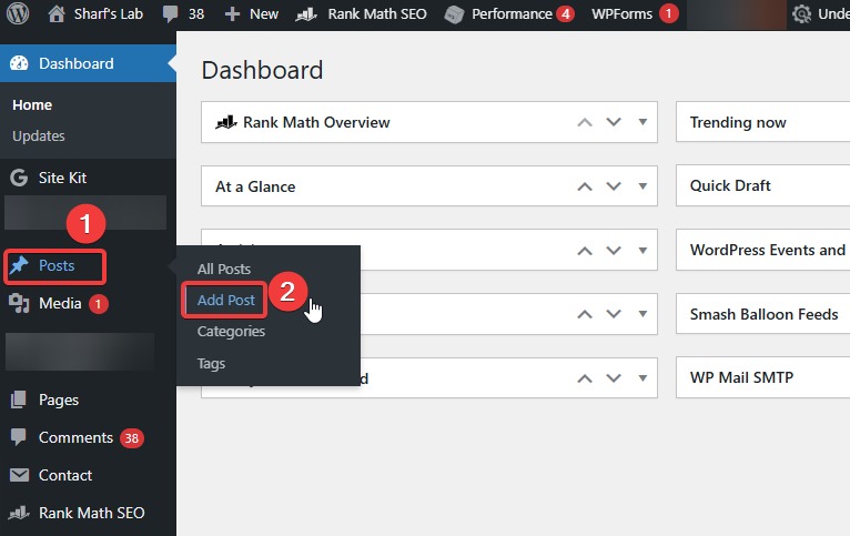 WordPress Adding New Post