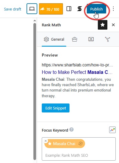 WordPress Post Publish