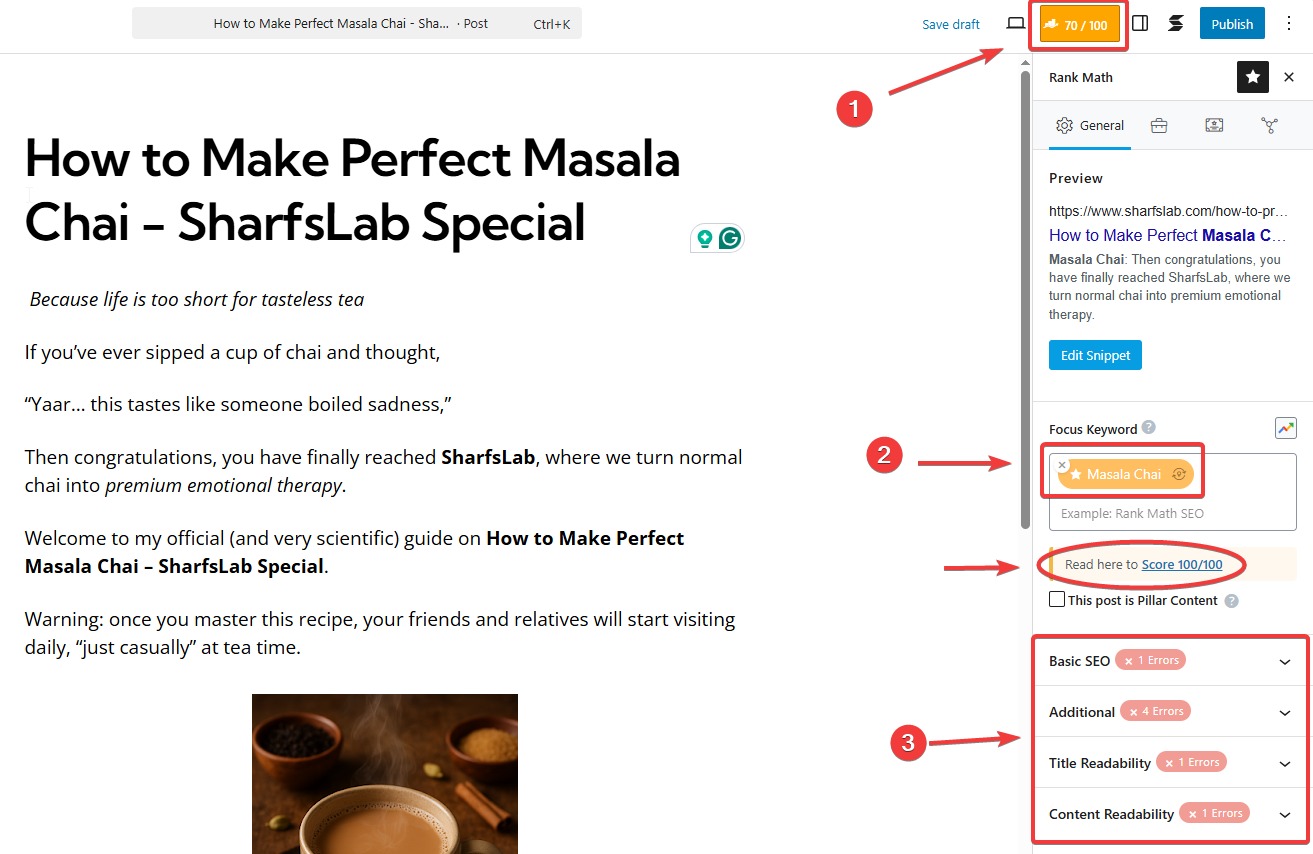 WordPress SEO Settings